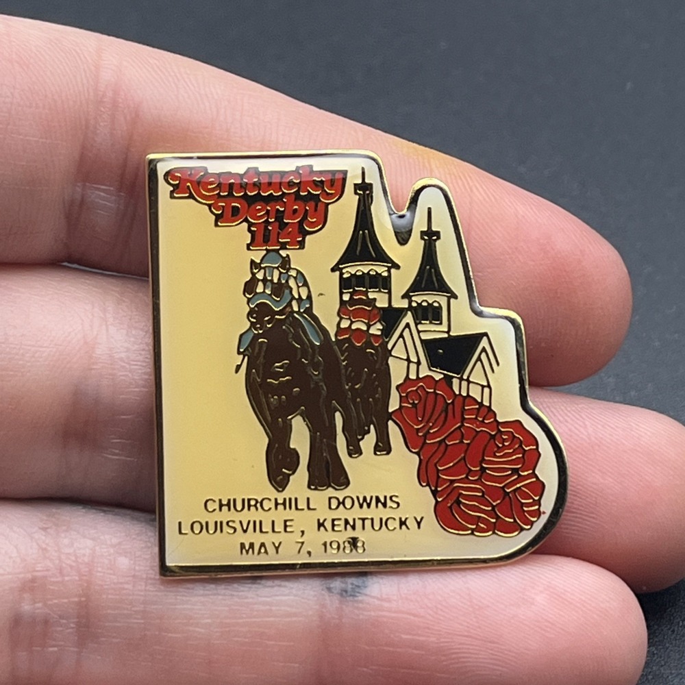 Kentucky Derby 114 Horse Racing Churchill Downs Lapel Hat Pin